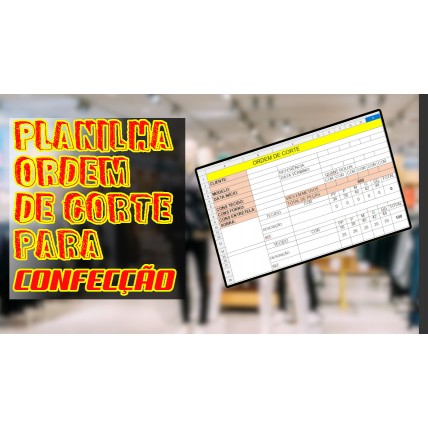 Ordem de corte para confecção